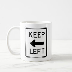 Houd links koffiemok