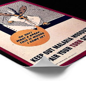 Houd Malaria-muggen uit en herhaal uw scherm van d Poster (Hoek)