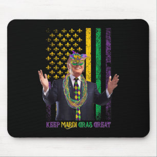 Houd Mardi Gras geweldig Funny Trump Mardi Gras 20 Muismat