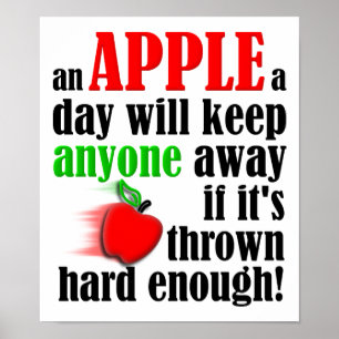 Houd mensen weg Funny Poster