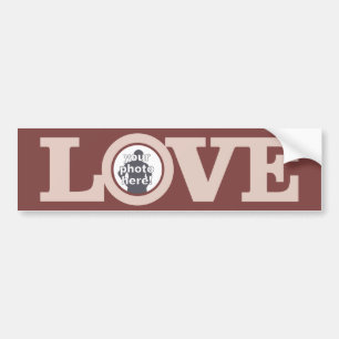 HOUD MET UW PHOTO aangepaste bumpersticker