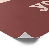 HOUD MET UW PHOTO-poster Poster (Hoek)