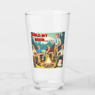 Houd mijn biercamping vast glas