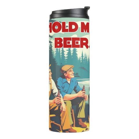 Houd mijn biercamping vast thermosbeker (Gedraaid links)