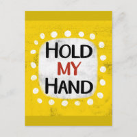 Houd mijn hand Briefkaart