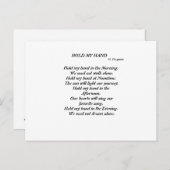 HOUD MIJN HAND Briefkaart (Voorkant / Achterkant)