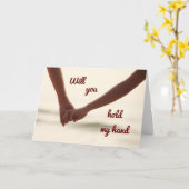 ** HOUD MIJN HAND ELKE DAG EN OVERAL VAST** KAART (Gele Bloem)