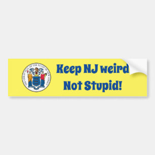 Houd NJ Vreemd niet stut Bumpersticker