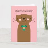 Houd nooit van een Kaart van de Valentijnsdag van (Voorkant)