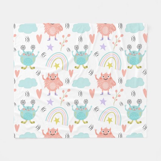 Houd of Creëer uw eigen Glanzend Verpakkingspapier Fleece Deken (Voorkant (Horizontaal))