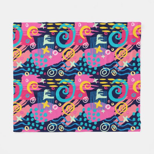 Houd of Creëer uw eigen Glanzend Verpakkingspapier Fleece Deken (Voorkant (Horizontaal))