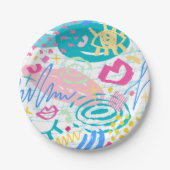 Houd of Creëer uw eigen ontwerp en tekst Papieren Bordje (Voorkant)