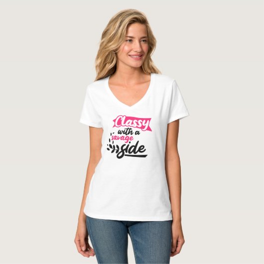 Houd of Creëer uw eigen - V-nek T-Shirt (Voorkant volledig)
