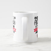 Houd of ontwerp uw eigen — mok gigantische koffie- (Achterkant)