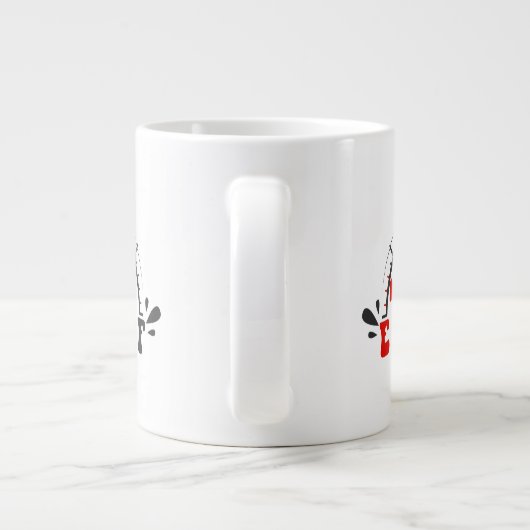 Houd of ontwerp uw eigen — mok gigantische koffie- (Achterkant)