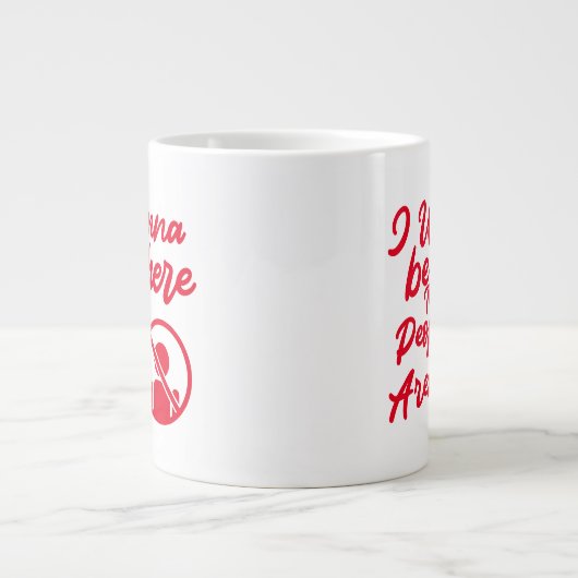 Houd of ontwerp uw eigen — mok gigantische koffie- (Voorkant)