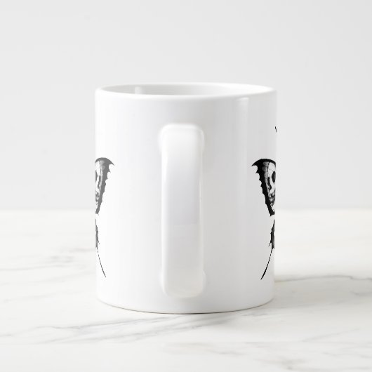 Houd of ontwerp uw eigen — mok gigantische koffie- (Achterkant)