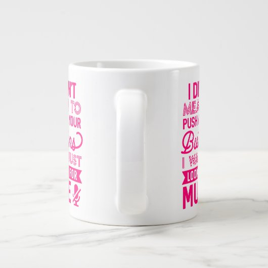 Houd of ontwerp uw eigen — mok gigantische koffie- (Achterkant)