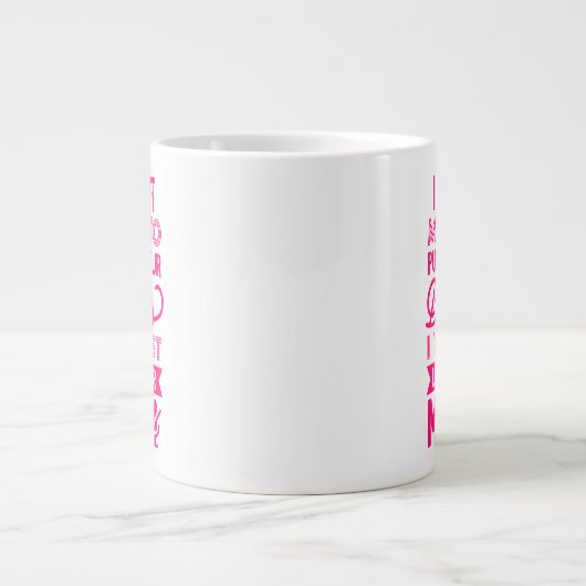 Houd of ontwerp uw eigen — mok gigantische koffie- (Voorkant)
