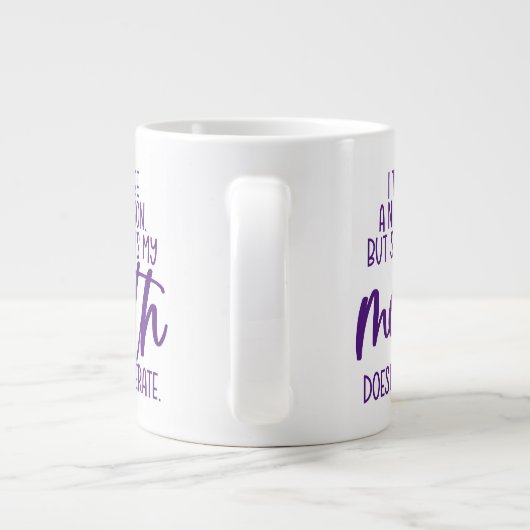 Houd of ontwerp uw eigen — mok gigantische koffie- (Achterkant)