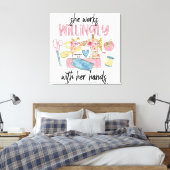 Houd of ontwerp uw eigen - Wrapped Canvas (gloss) Afdruk (Insitu (Slaapkamer))
