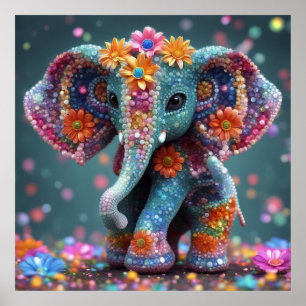 Houd Olifant ontwerp of ontwerp je eigen Poster