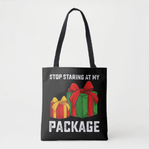 Houd op met staren naar mijn pakket Kerstvakantie Draagtas