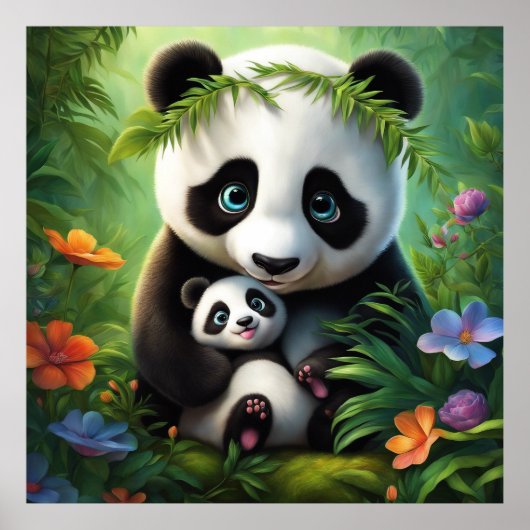 Houd Panda of ontwerp je eigen poster (Voorkant)