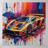 Houd Race Car of ontwerp uw eigen Poster (Voorkant)