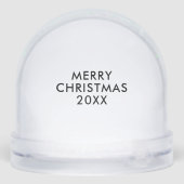 Houd rekening met uw hond foto sentimentele kerst sneeuwbol (Achterkant)