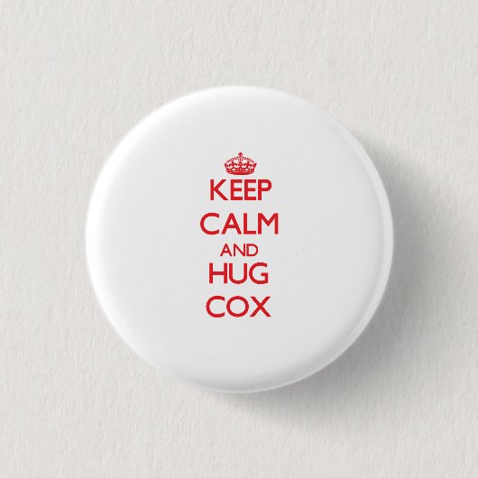 Houd rustig en bedwang Cox Ronde Button 3,2 Cm (Voorkant)