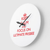 Houd rustig en concentreer je op Ultimate Frisbee Grote Klok (Hoek)