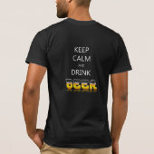 Houd rustig en drink bier t-shirt (Achterkant)