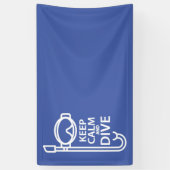 Houd rustig en duik spandoek (Verticaal)