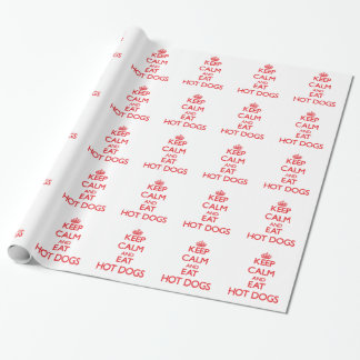 Houd rustig en eet Hot Dogs op Cadeaupapier