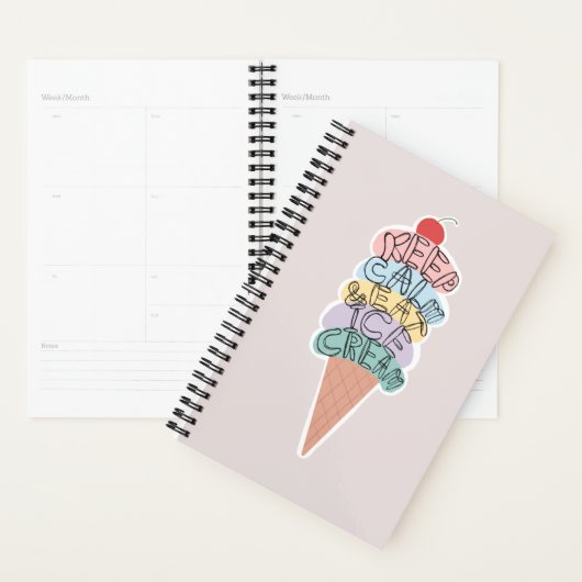 Houd rustig en eet ijs planner (Display)