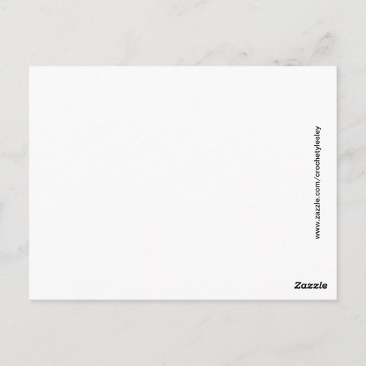 Houd rustig en hak erop. briefkaart (Achterkant)