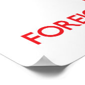 Houd rustig en houd van vreemde talen poster (Hoek)