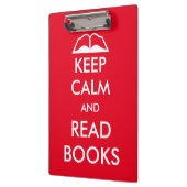 Houd rustig en lees boeken klembord (Links)