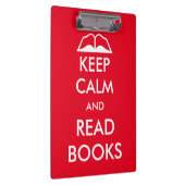 Houd rustig en lees boeken klembord (Rechts)