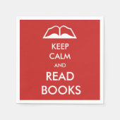 Houd rustig en lees boeken servetten (Voorkant)