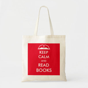 Houd rustig en lees boeken tote bag