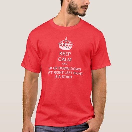 Houd rustig en omhoog naar beneden, LINKS RECHTS L T-shirt (Voorkant)