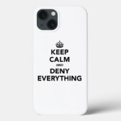 Houd rustig en ontken alles Case-Mate iPhone case (Achterkant)