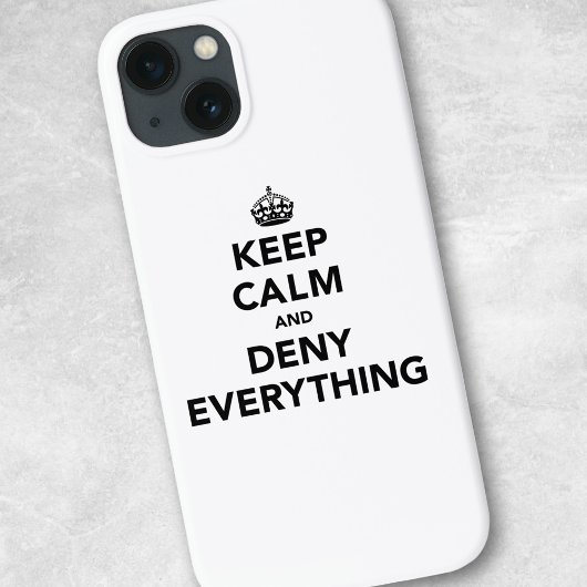 Houd rustig en ontken alles Case-Mate iPhone case