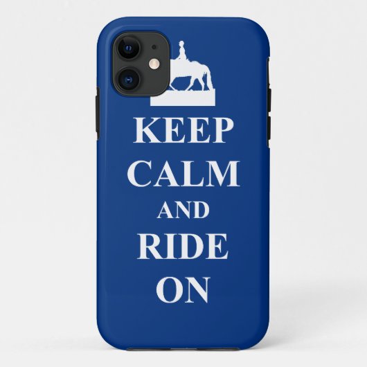 Houd rustig en rijd op (blauw) Case-Mate iPhone case (Achterkant)