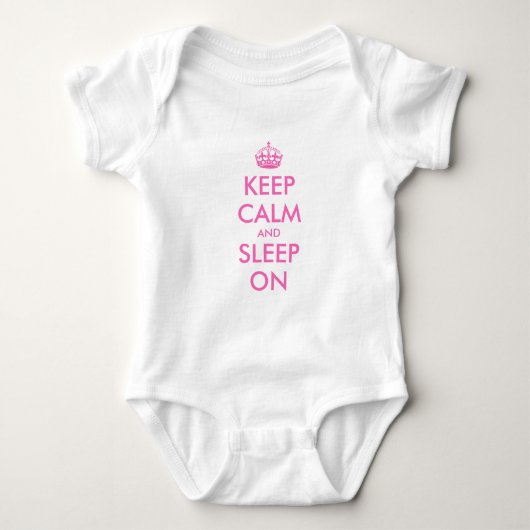 Houd rustig en slaap op babykleding romper (Voorkant)