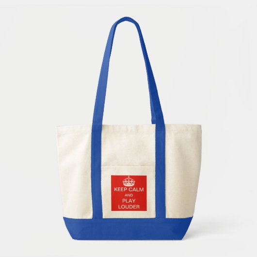 Houd rustig en speel harder. tote bag (Voorkant)