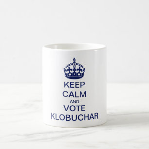 Houd rustig en stem Klobuchar Koffiemok