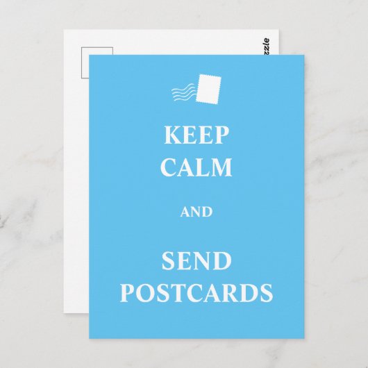 Houd rustig en stuur briefkaarten (Voorkant / Achterkant)